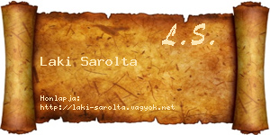 Laki Sarolta névjegykártya