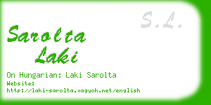 sarolta laki business card